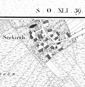 Landkarte aus dem Jahr 1822